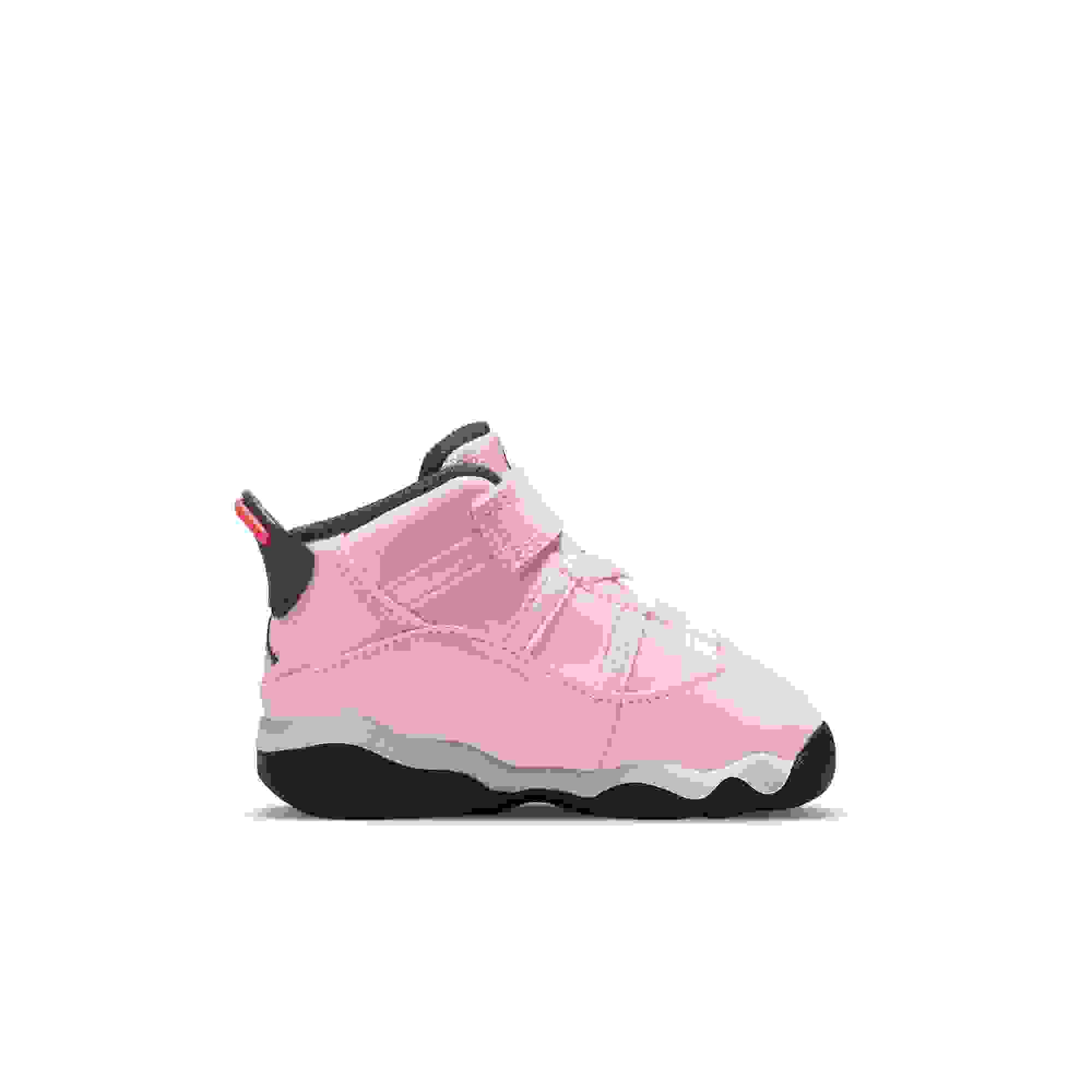 Jordan 6 Rings Toddler Girls' "Atmosphere/Infrared 23/Black/White" Shoe